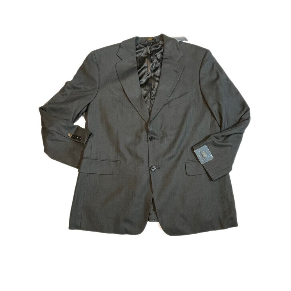 NEW SIZE 42 SH Brooks Brothers Suit Jacket Mens 346 Stretch Gray Wool Pinstripe